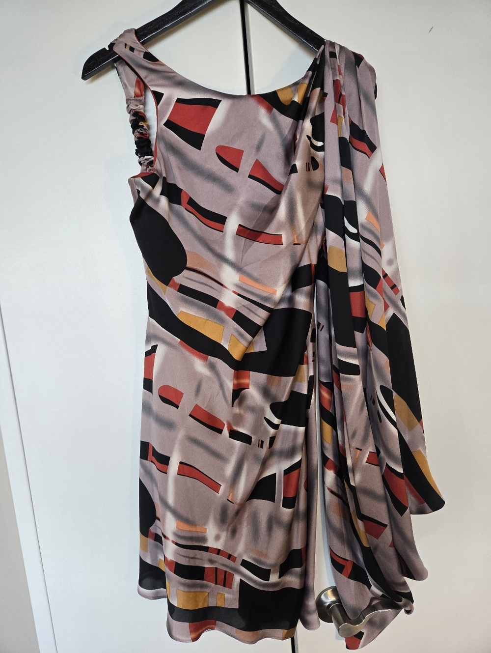 BCBGMAXAZRIA Sleevless Coctail Dress  With Big Tie  Attached Size S - Picture 12 of 16